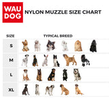 Nylon muzzle with a unique design for dogs