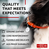 Rolled Leather Dog Collar