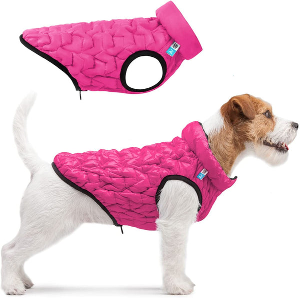 Flexible cold weather dog jacket