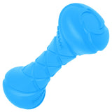 Safe and durable barbell-shaped dog toy