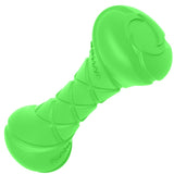 Safe and durable barbell-shaped dog toy