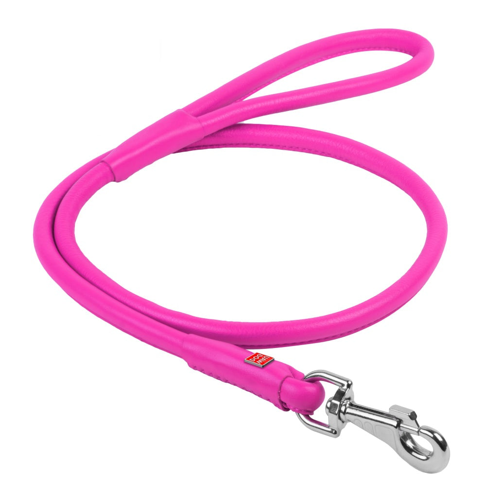 Glamour rolled leather dog leash