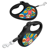 Retractable dog leash with a unique design