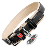 Heavenly soft leather collar for dogs