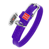 Glamour leather dog collar