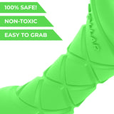 Safe and durable barbell-shaped dog toy