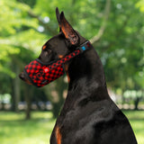 Nylon muzzle with a unique design for dogs