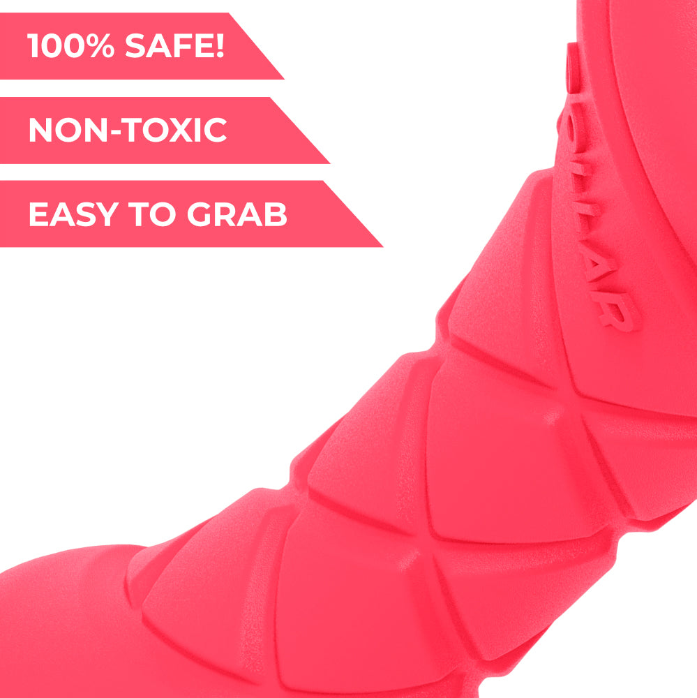 Safe and durable barbell-shaped dog toy