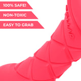 Safe and durable barbell-shaped dog toy