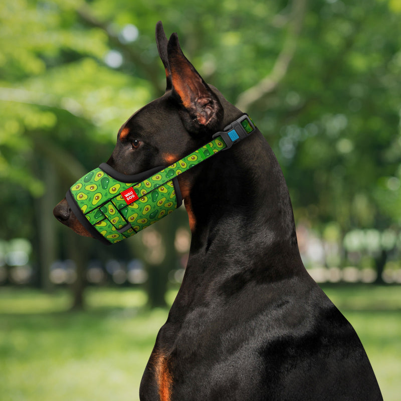 Nylon muzzle with a unique design for dogs