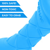 Safe and durable barbell-shaped dog toy