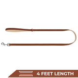 Heavenly soft leather dog leash