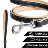 Heavenly soft leather dog leash