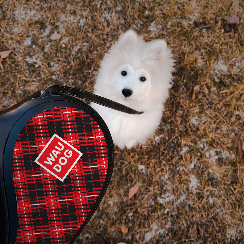 Retractable dog leash with a unique design