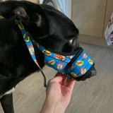 Nylon muzzle with a unique design for dogs