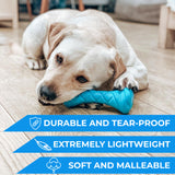 Safe and durable barbell-shaped dog toy