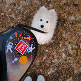 Retractable dog leash with a unique design
