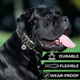 Heavenly soft leather collar for dogs