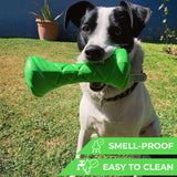 Safe and durable barbell-shaped dog toy