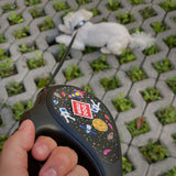 Retractable dog leash with a unique design