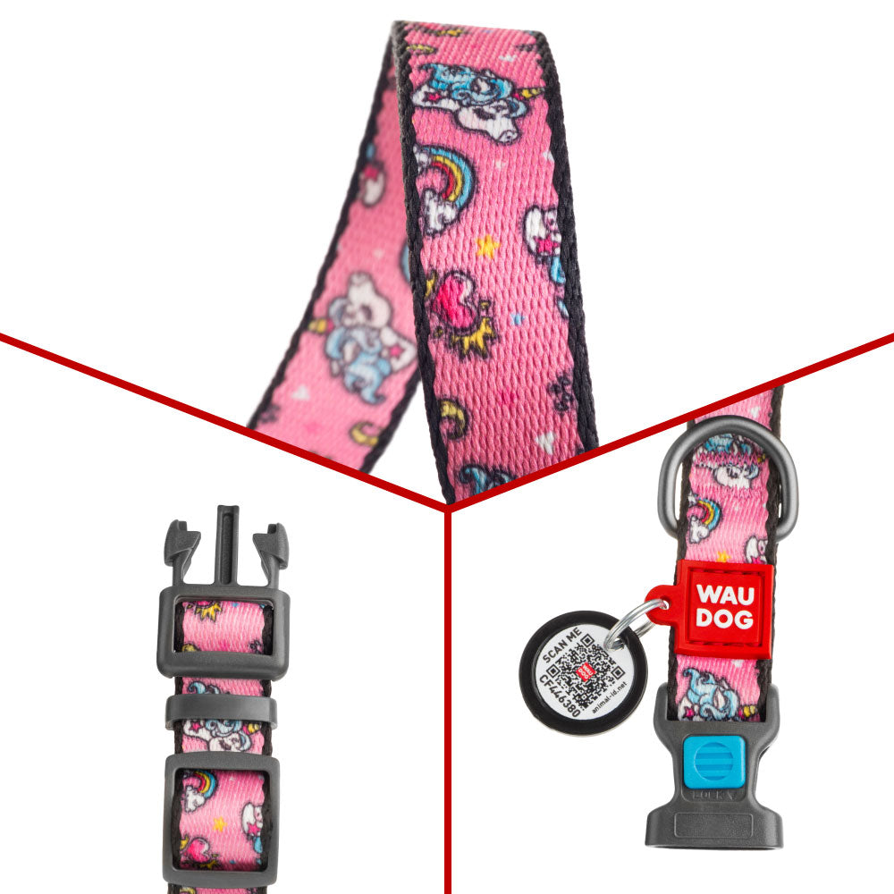 Nylon collar with design