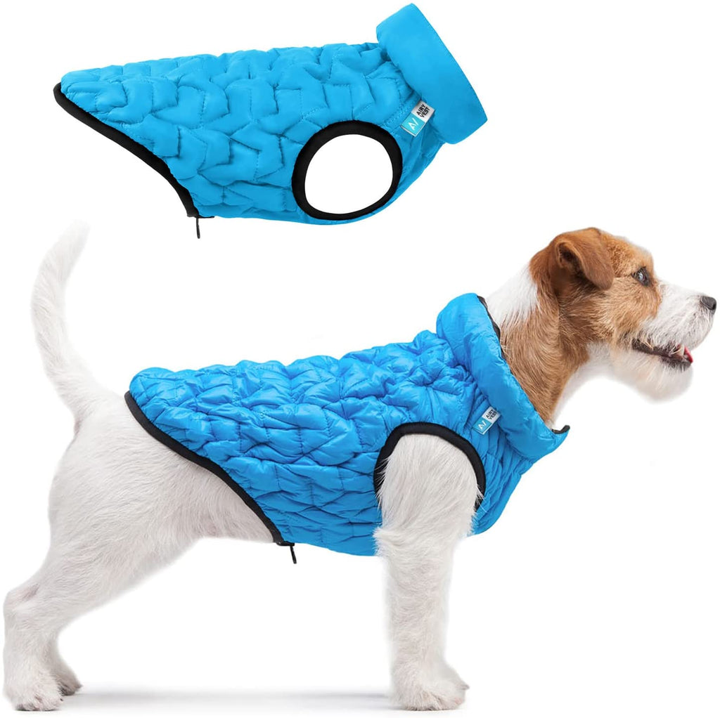 Flexible cold weather dog jacket