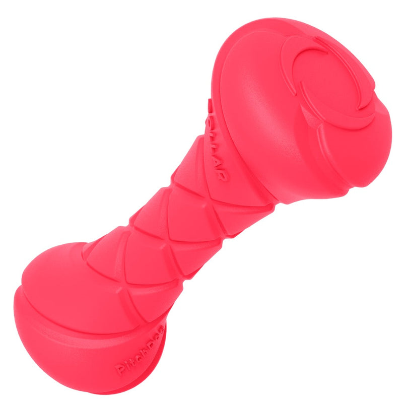 Safe and durable barbell-shaped dog toy