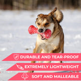 Safe and durable barbell-shaped dog toy