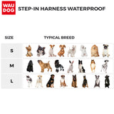 Ultra-modern waterproof step-in harness for dogs